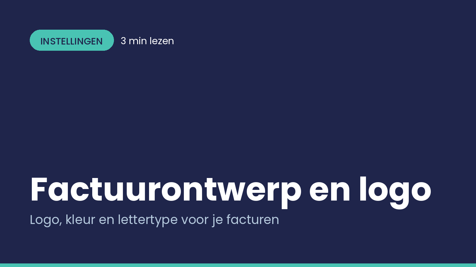 Invoice design and logo