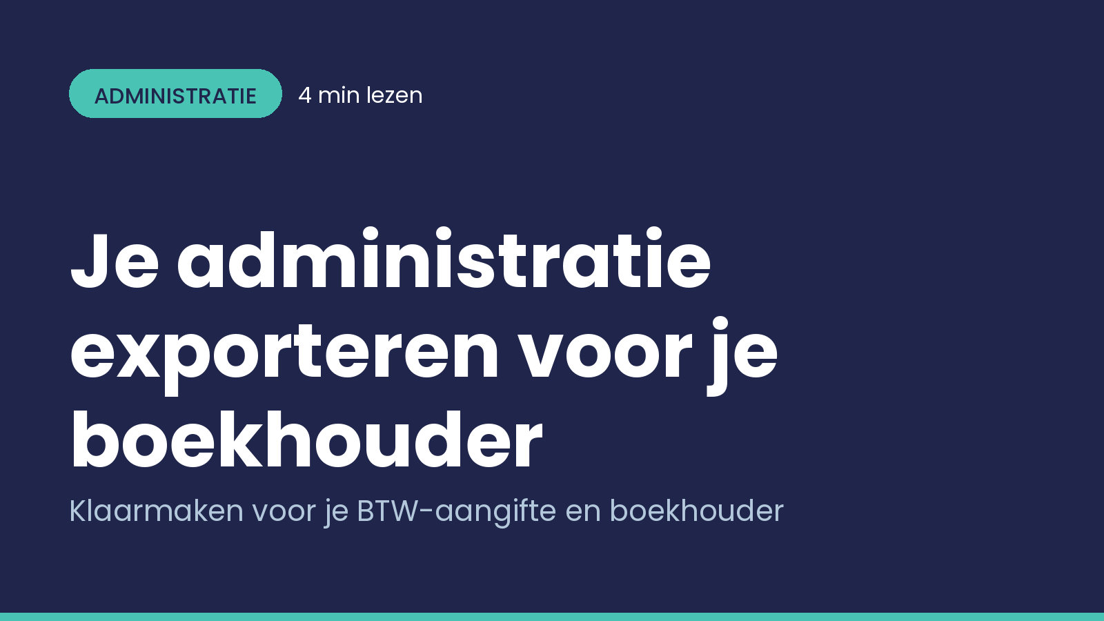 Export your admin for your bookkeeper